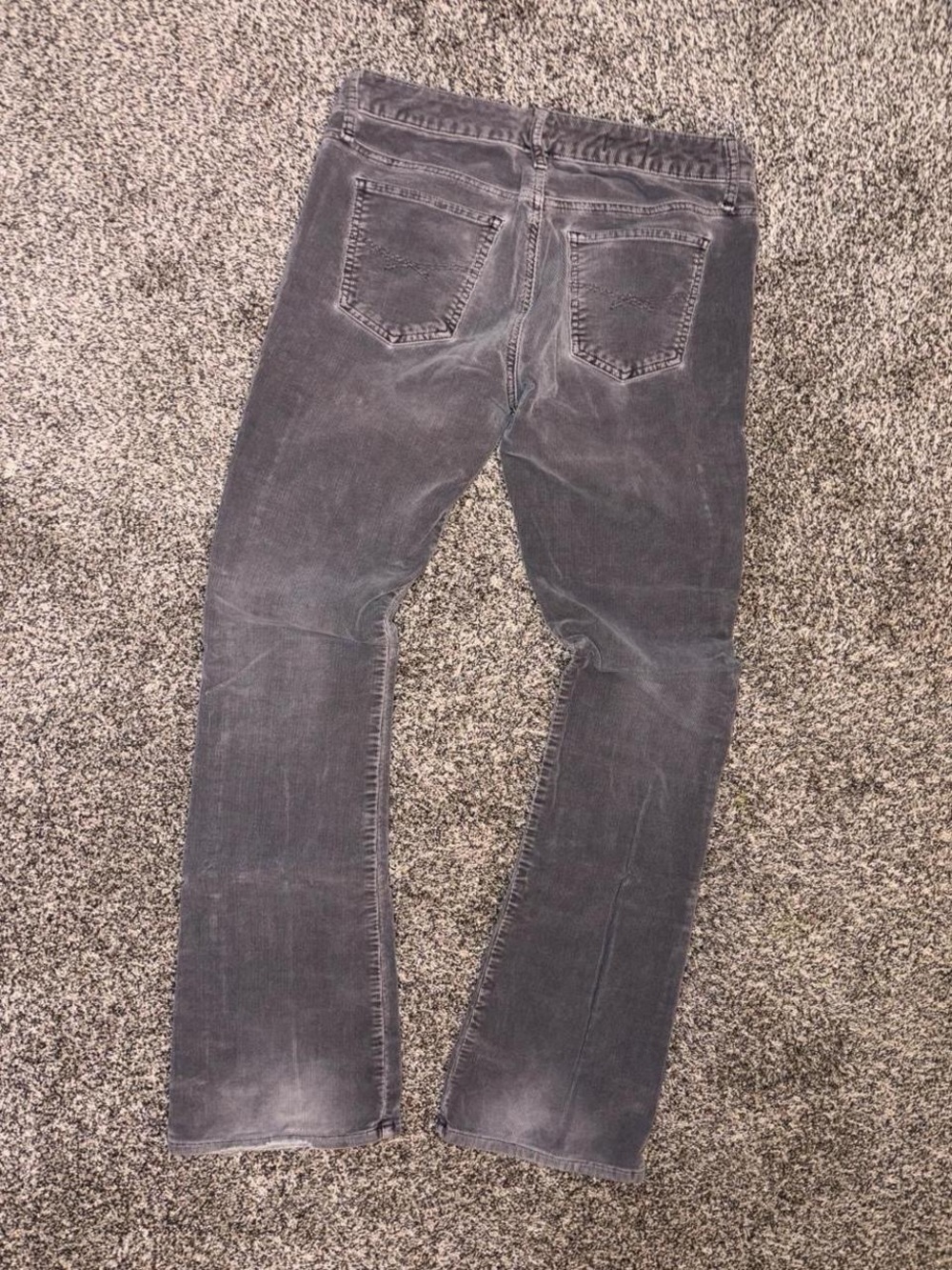 Vintage Y2K gray corduroy bootcut pants